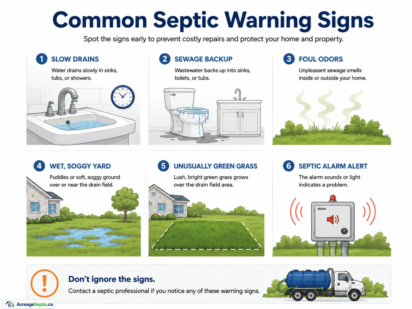 Common Septic Warning Signs