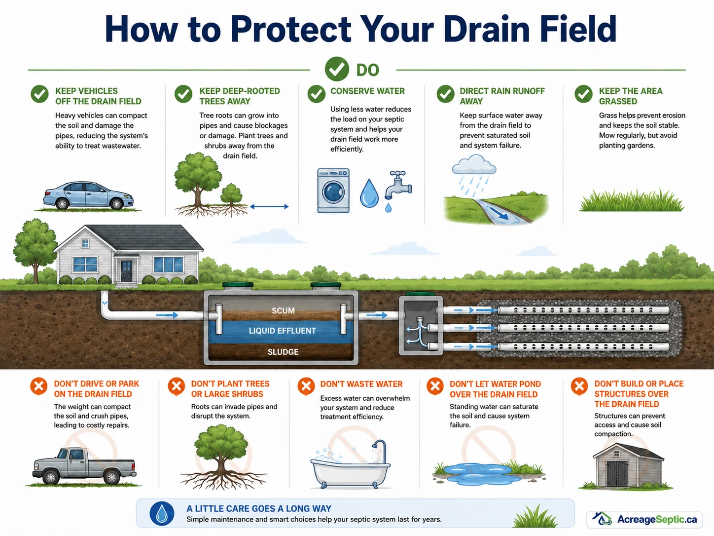 How to Protect Your Drain Field